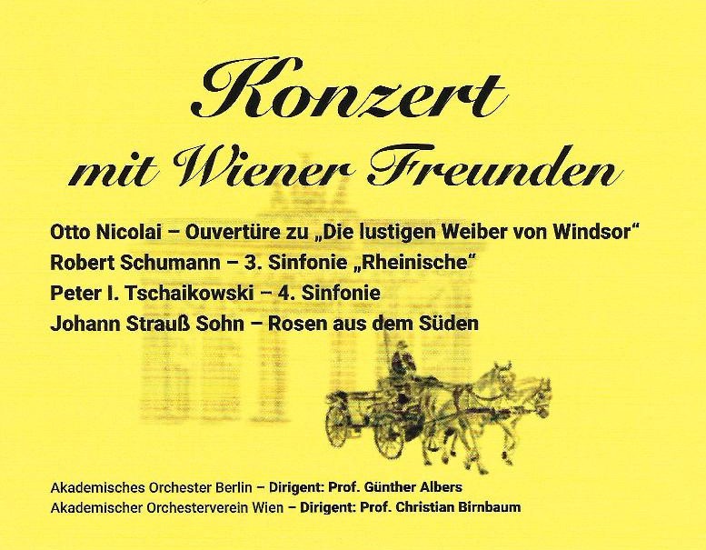 Akademisches Orchester BerlinKonzert mit Wiener Freunden