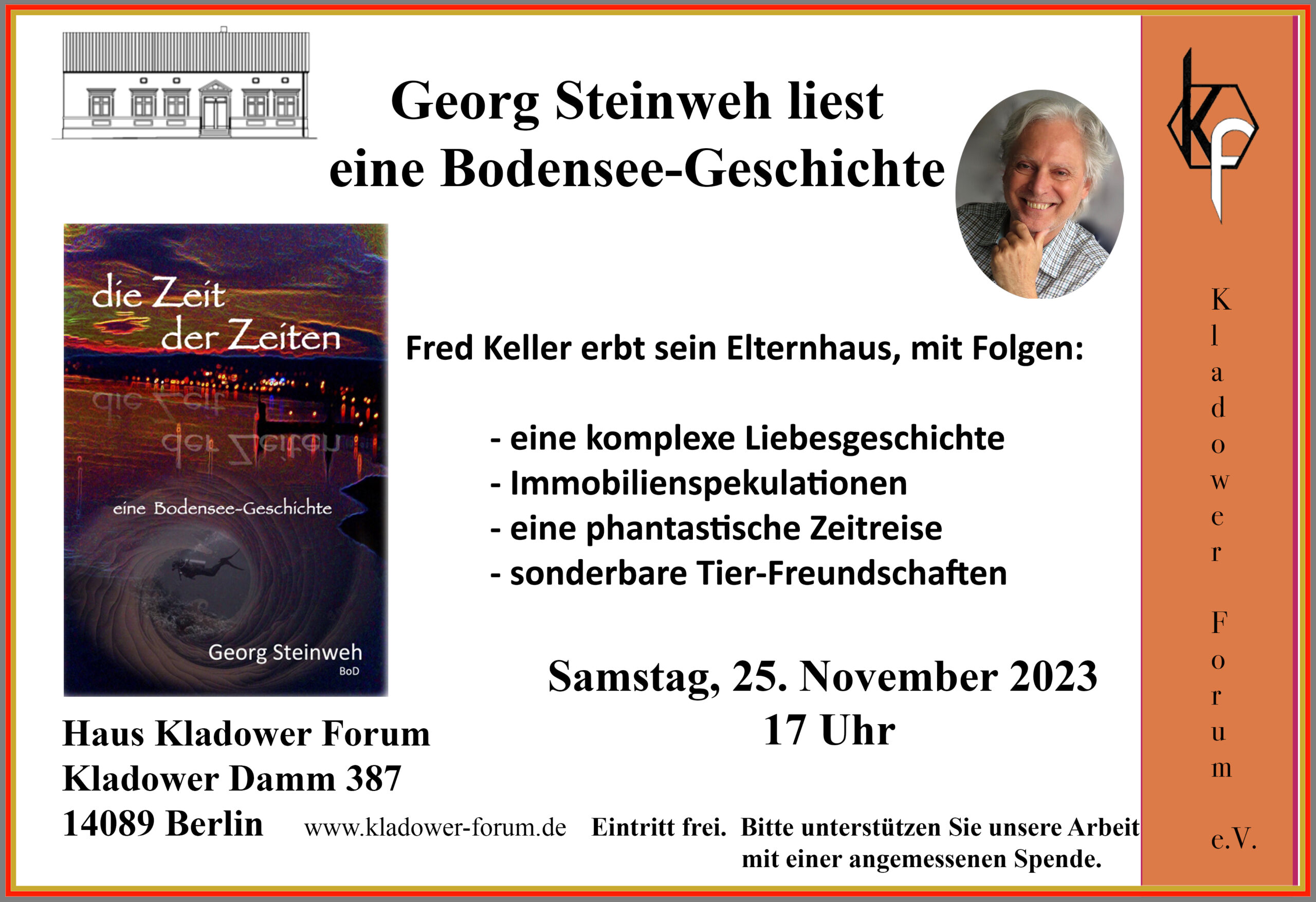 Georg Steinweh liest eine Bodensee-Geschichte